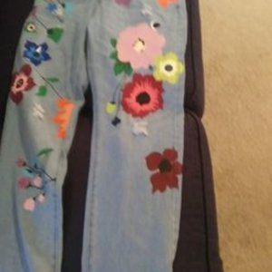 Never Worn "MissLook" Knee Ripped Decorative Jeans